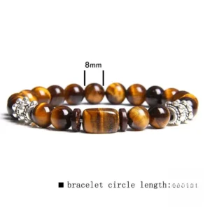 Bijou africain en Oeil de Tigre, élégant et unique