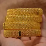 Bracelet or pour femme, inspiration culture africaine