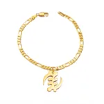 Bracelet Africain Or avec symbole Adinkra