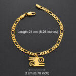 Bijou africain or, symbole Adinkra distinctif