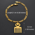 Bracelet or inspiré des motifs africains Adinkra