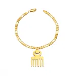 Bijou or avec symbole culturel Adinkra africain
