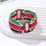 Bracelet africain multicolore en perles