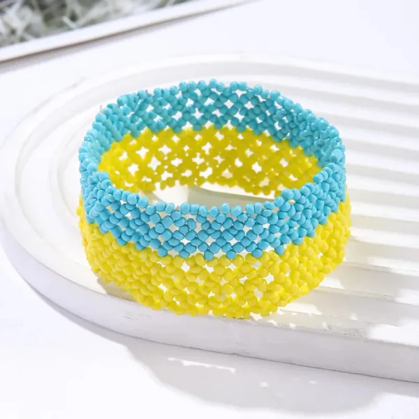 Bracelet en perles artisanales, touche africaine