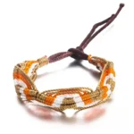 Bracelet aux couleurs africaines, tissé main
