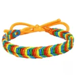 Accessoire en textile africain, bracelet tissé original