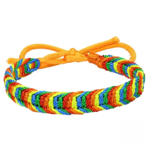 Accessoire en textile africain, bracelet tissé original
