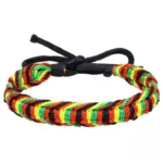 Bracelet Tissé Main avec motifs africains traditionnels