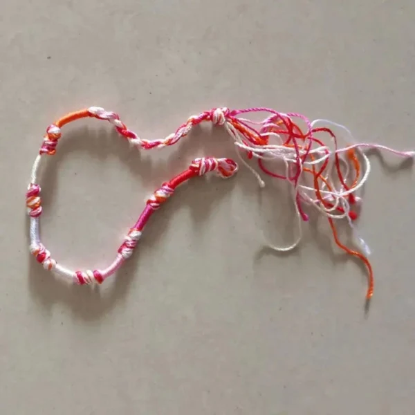 Bracelet Africain Tissé Main en couleur vibrante - vue 7
