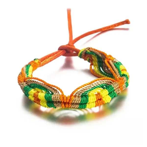 Bracelet africain tissé, accessoire de mode unique