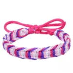 Bracelet coloré tissé à la main, style africain