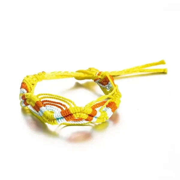 Bracelet Afro-chic tissé à la main, pièce originale