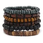 Design chic de bracelet africain en cuir