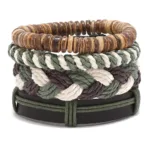 Élégance artisanale du bracelet africain en cuir