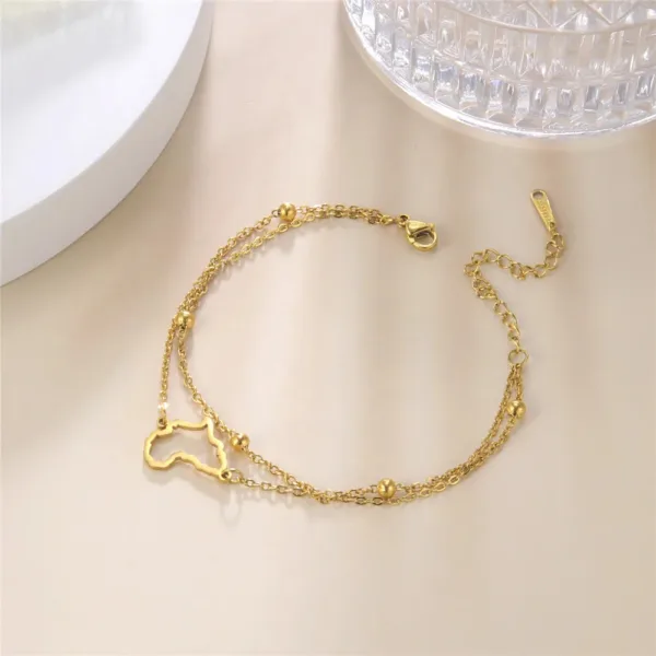 Bracelet carte Afrique pour un look authentique