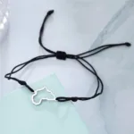 Bracelet en fils colorés carte Afrique