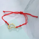 Bijou symbolique, bracelet carte tendance Afrique
