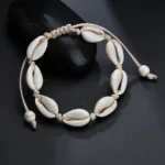 Bracelet africain avec coquillage Cauris naturel