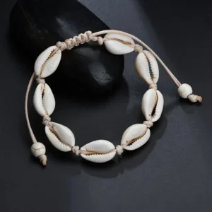 Bracelet africain avec coquillage Cauris naturel