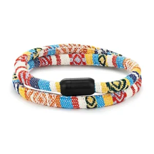 Bracelet africain en corde blanche