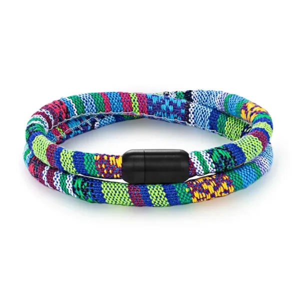 bracelet-corde-africain-bleu-1 Bracelet Africain en corde bleue