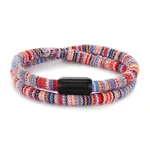 Bracelet Corde Africain en rose