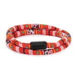 Bracelet africain en corde rouge