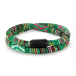 Bracelet Africain en corde vert émeraude
