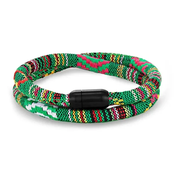 bracelet-corde-africain-vert-1 Bracelet Africain en corde vert émeraude