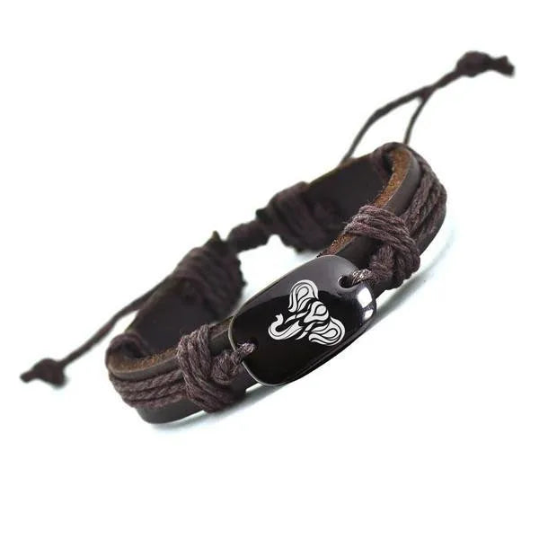 bracelet-en-cuir-tresse-avec-os-de-yak-1 Bracelet en cuir tressé avec os de yak, style africain