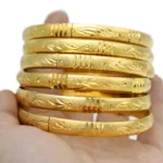 Bracelet africain, or 24 Carats raffiné