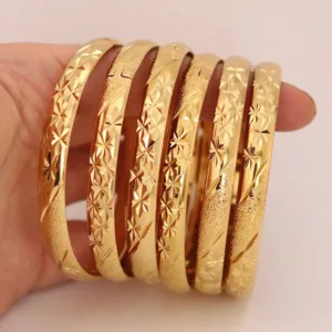 Bracelet Africain en or pur 24 Carats
