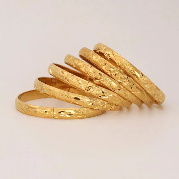 Bracelet en or 24 Carats Africain - vue 4