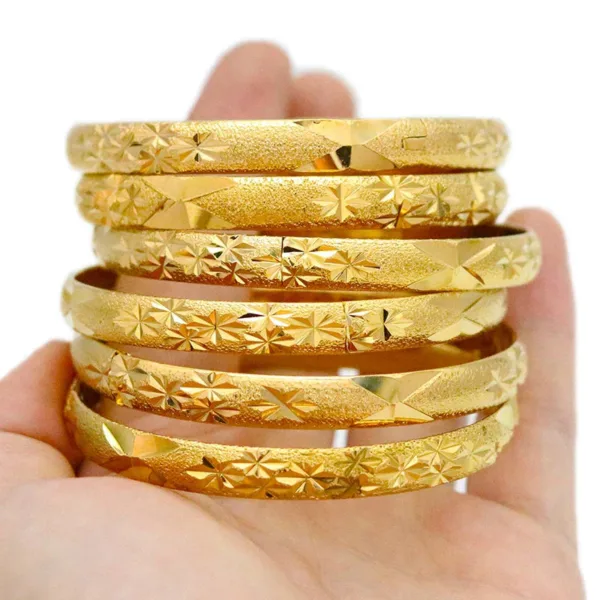 Bracelet traditionnel africain or 24 Carats
