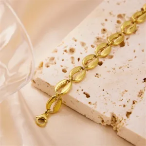 Bracelet africain en cauris, style ethnique chic