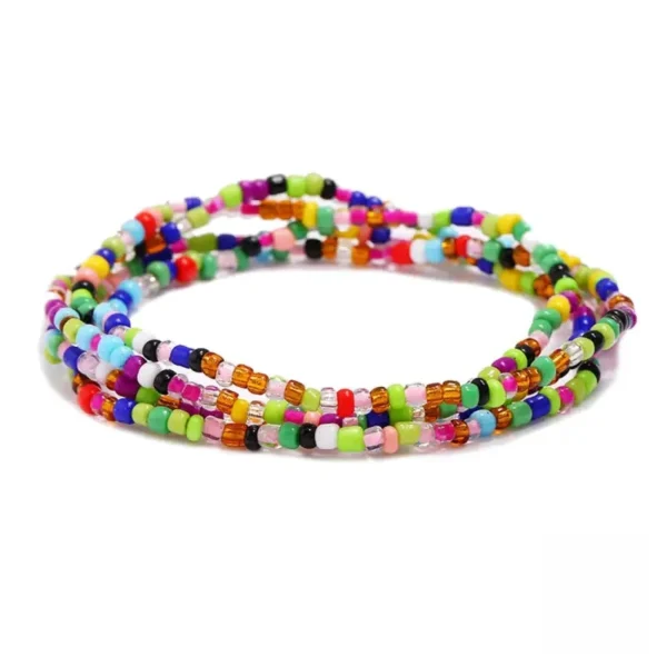 Bracelet artisanal fait de perles diverses
