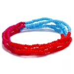 Bracelet en perles colorées inspiré de l'Afrique