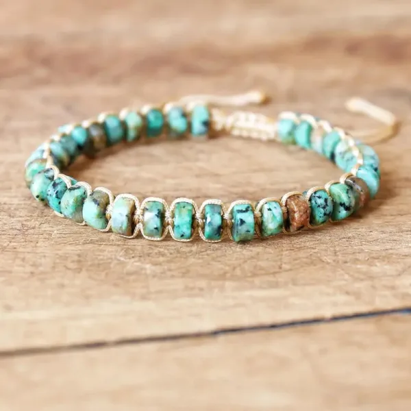 Accessoire en jaspe africain pour style bohème