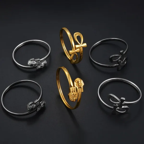 Bracelet artisanal évoquant le mystère de Toutankhamon