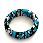 Bracelet Wax bleu et blanc