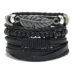 Bracelet Masculin Tressé d'Inspiration Tribale