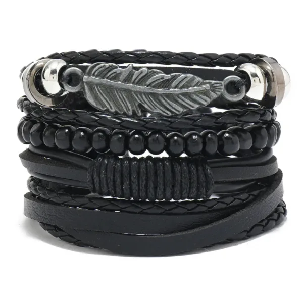 Bracelet Masculin Tressé d'Inspiration Tribale
