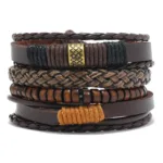 Bracelet de Style Tribal en Cuir