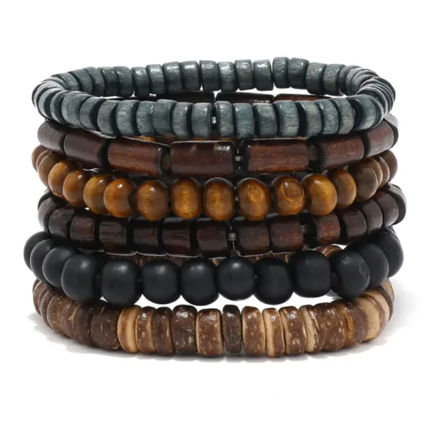 Bracelet en Cuir Inspiré par la Culture Tribale