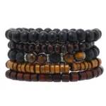 Bracelets Cuir Tressé pour Hommes Style Tribal - vue 9