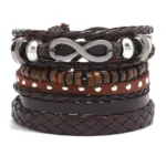 Bracelets Cuir Tressé pour Hommes Style Tribal - vue 12