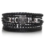 Bracelets Cuir Tressé pour Hommes Style Tribal - vue 14