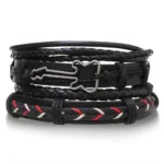 Bracelet Homme Style Tribal en Cuir