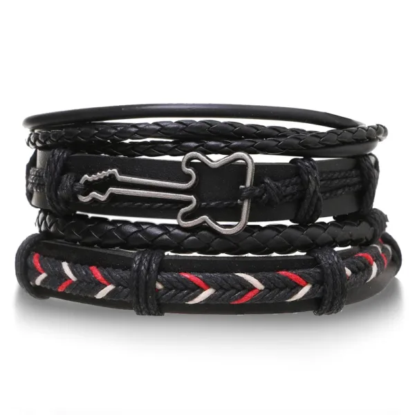 Bracelet Homme Style Tribal en Cuir