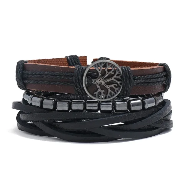 Bijoux Tribaux en Cuir pour Hommes